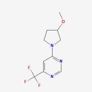 4-(3-Methoxypyrrolidin-1-yl)-6-(trifluoromethyl)pyrimidine - 2097859-47-5