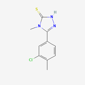 5-(3-chloro-4-methylphenyl)-4-methyl-4H-1,2,4-triazole-3-thiol - 632292-08-1