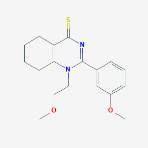 1-(2-methoxyethyl)-2-(3-methoxyphenyl)-5,6,7,8-tetrahydroquinazoline-4(1H)-thione - 831245-63-7