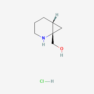 [(1S,6R)-2-Azabicyclo[4.1.0]heptan-1-yl]methanol;hydrochloride - 2187426-49-7