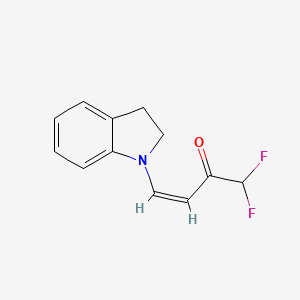 (Z)-4-(2,3-dihydro-1H-indol-1-yl)-1,1-difluoro-3-buten-2-one - 478040-92-5