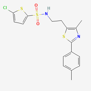 5-chloro-N-{2-[4-methyl-2-(4-methylphenyl)-1,3-thiazol-5-yl]ethyl}thiophene-2-sulfonamide - 893994-72-4