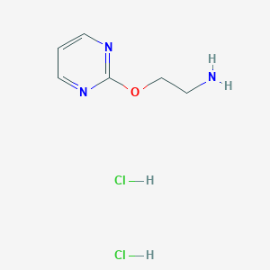 2-Pyrimidin-2-yloxyethanamine;dihydrochloride - 2413875-15-5