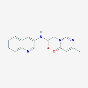 2-(4-methyl-6-oxopyrimidin-1(6H)-yl)-N-(quinolin-3-yl)acetamide - 1209956-31-9