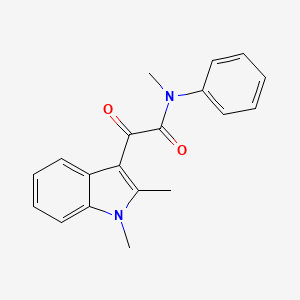 2-(1,2-dimethyl-1H-indol-3-yl)-N-methyl-2-oxo-N-phenylacetamide - 862831-26-3