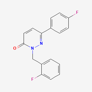 2-(2-fluorobenzyl)-6-(4-fluorophenyl)pyridazin-3(2H)-one - 941930-39-8