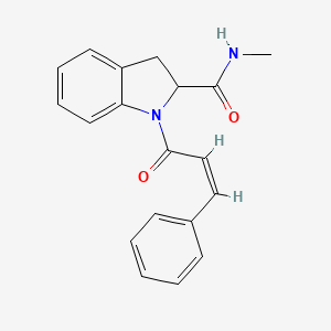 (Z)-N-methyl-1-(3-phenylacryloyl)indoline-2-carboxamide - 1103514-30-2