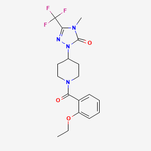 1-(1-(2-ethoxybenzoyl)piperidin-4-yl)-4-methyl-3-(trifluoromethyl)-1H-1,2,4-triazol-5(4H)-one - 2034298-33-2