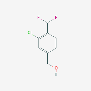 [3-Chloro-4-(difluoromethyl)phenyl]methanol - 2470436-63-4