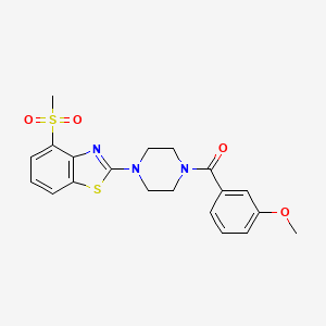 (3-Methoxyphenyl)(4-(4-(methylsulfonyl)benzo[d]thiazol-2-yl)piperazin-1-yl)methanone - 922479-32-1