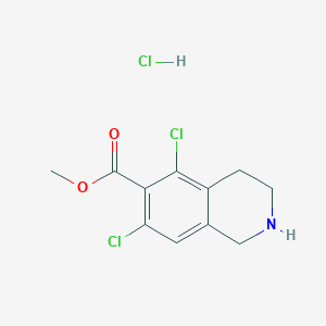 Methyl 5,7-dichloro-1,2,3,4-tetrahydroisoquinoline-6-carboxylate monohydrochloride - 851784-90-2