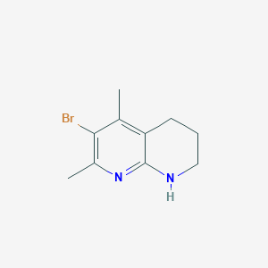 6-Bromo-5,7-dimethyl-1,2,3,4-tetrahydro-1,8-naphthyridine - 698974-42-4