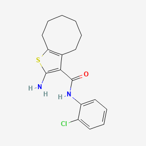 2-amino-N-(2-chlorophenyl)-4,5,6,7,8,9-hexahydrocycloocta[b]thiophene-3-carboxamide - 726144-24-7