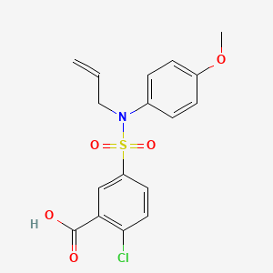 5-[Allyl-(4-methoxy-phenyl)-sulfamoyl]-2-chloro-benzoic acid - 438030-75-2