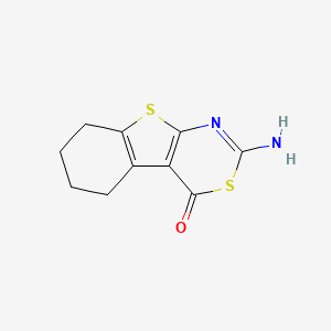 2-Amino-5,6,7,8-tetrahydro-[1]benzothiolo[2,3-d][1,3]thiazin-4-one - 105544-52-3