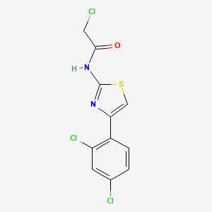 2-chloro-N-[4-(2,4-dichlorophenyl)-1,3-thiazol-2-yl]acetamide - 335387-29-6