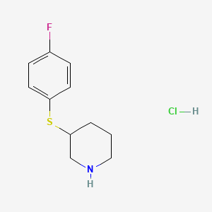 3-((4-Fluorophenyl)thio)piperidine hydrochloride - 1189952-56-4