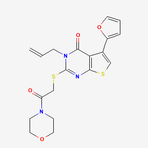 3-allyl-5-(2-furyl)-2-{[2-(4-morpholinyl)-2-oxoethyl]thio}thieno[2,3-d]pyrimidin-4(3H)-one - 496027-83-9