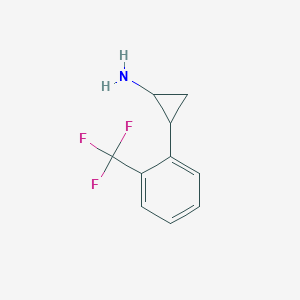 2-[2-(Trifluoromethyl)phenyl]cyclopropan-1-amine - 1157693-98-5