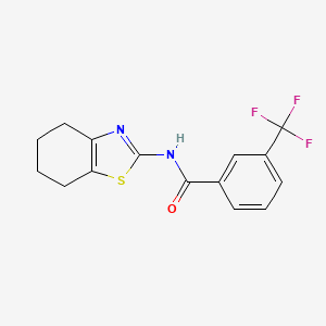 N-(4,5,6,7-tetrahydro-1,3-benzothiazol-2-yl)-3-(trifluoromethyl)benzamide - 330189-70-3