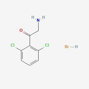 2-Amino-1-(2,6-dichlorophenyl)ethan-1-one hydrobromide - 1955498-43-7