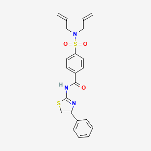 4-(N,N-diallylsulfamoyl)-N-(4-phenylthiazol-2-yl)benzamide - 476625-98-6
