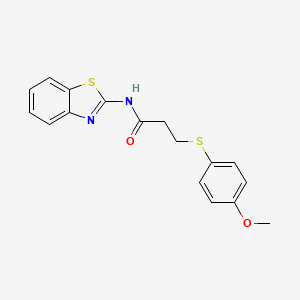 N-(benzo[d]thiazol-2-yl)-3-((4-methoxyphenyl)thio)propanamide - 941952-45-0