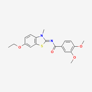 (E)-N-(6-ethoxy-3-methylbenzo[d]thiazol-2(3H)-ylidene)-3,4-dimethoxybenzamide - 441289-48-1