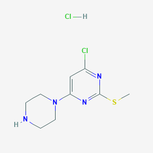 4-Chloro-2-(methylthio)-6-(piperazin-1-yl)pyrimidine hydrochloride - 1261231-26-8
