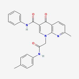 7-methyl-1-{[(4-methylphenyl)carbamoyl]methyl}-4-oxo-N-phenyl-1,4-dihydro-1,8-naphthyridine-3-carboxamide - 1251597-33-7