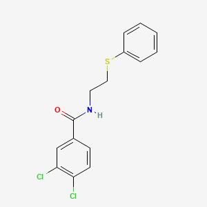 3,4-dichloro-N-[2-(phenylsulfanyl)ethyl]benzenecarboxamide - 339100-18-4