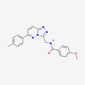 4-methoxy-N-{[6-(4-methylphenyl)-[1,2,4]triazolo[4,3-b]pyridazin-3-yl]methyl}benzamide - 1775365-23-5