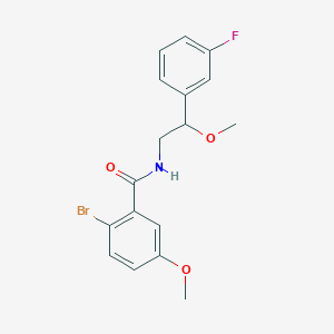 2-bromo-N-[2-(3-fluorophenyl)-2-methoxyethyl]-5-methoxybenzamide - 1797183-20-0