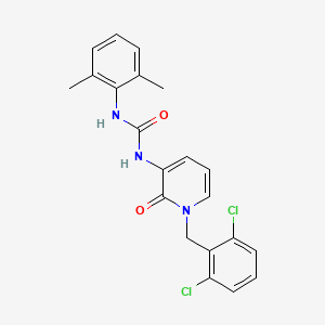1-[1-[(2,6-Dichlorophenyl)methyl]-2-oxopyridin-3-yl]-3-(2,6-dimethylphenyl)urea - 400084-73-3