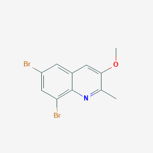 6,8-Dibromo-3-methoxy-2-methylquinoline - 861210-76-6