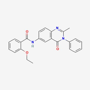 2-ethoxy-N-(2-methyl-4-oxo-3-phenyl-3,4-dihydroquinazolin-6-yl)benzamide - 1105235-93-5