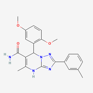 7-(2,5-Dimethoxyphenyl)-5-methyl-2-(m-tolyl)-4,7-dihydro-[1,2,4]triazolo[1,5-a]pyrimidine-6-carboxamide - 538317-49-6