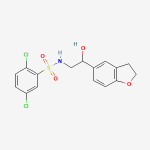 2,5-dichloro-N-(2-(2,3-dihydrobenzofuran-5-yl)-2-hydroxyethyl)benzenesulfonamide - 1421513-72-5