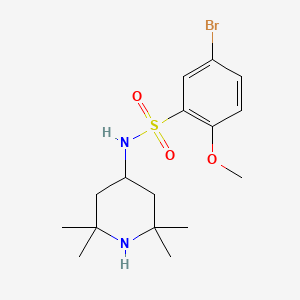 5-bromo-2-methoxy-N-(2,2,6,6-tetramethylpiperidin-4-yl)benzenesulfonamide - 723742-51-6