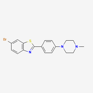 6-Bromo-2-[4-(4-methylpiperazin-1-yl)phenyl]-1,3-benzothiazole - 346691-90-5