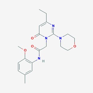 2-[4-ethyl-2-(morpholin-4-yl)-6-oxo-1,6-dihydropyrimidin-1-yl]-N-(2-methoxy-5-methylphenyl)acetamide - 1251595-25-1