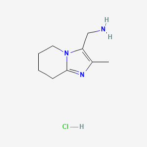 (2-Methyl-5,6,7,8-tetrahydroimidazo[1,2-a]pyridin-3-yl)methanamine hydrochloride - 2155856-00-9