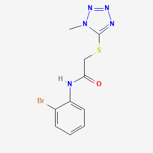 N-(2-bromophenyl)-2-[(1-methyl-1H-1,2,3,4-tetrazol-5-yl)sulfanyl]acetamide - 329078-69-5