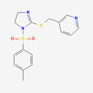 3-({[1-(4-methylbenzenesulfonyl)-4,5-dihydro-1H-imidazol-2-yl]sulfanyl}methyl)pyridine - 868218-73-9