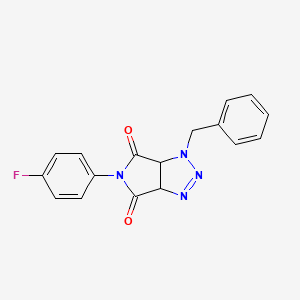 1-benzyl-5-(4-fluorophenyl)-1H,3aH,4H,5H,6H,6aH-pyrrolo[3,4-d][1,2,3]triazole-4,6-dione - 1007924-14-2