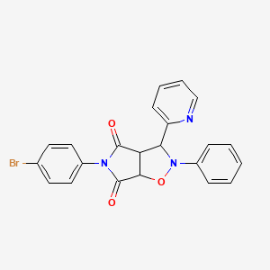 5-(4-bromophenyl)-2-phenyl-3-(pyridin-2-yl)-hexahydro-2H-pyrrolo[3,4-d][1,2]oxazole-4,6-dione - 342615-53-6