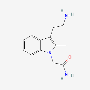 2-[3-(2-aminoethyl)-2-methyl-1H-indol-1-yl]acetamide - 910396-50-8