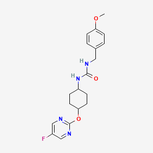1-((1r,4r)-4-((5-Fluoropyrimidin-2-yl)oxy)cyclohexyl)-3-(4-methoxybenzyl)urea - 2034438-63-4