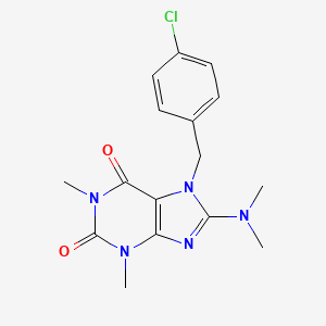 7-(4-chlorobenzyl)-8-(dimethylamino)-1,3-dimethyl-1H-purine-2,6(3H,7H)-dione - 510717-30-3