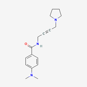 4-(dimethylamino)-N-[4-(pyrrolidin-1-yl)but-2-yn-1-yl]benzamide - 1396799-70-4